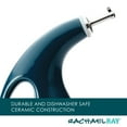 thumbnail image 6 of Rachael Ray 24-Ounce Stoneware EVOO Olive Oil Bottle Dispenser with Spout, Marine Blue, 6 of 10