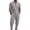 A-Gray, variant on MaFYtyTPR Men's 2 Piece Linen Set Striped Button Down Long Sleeve Shirt and Jogger Pants with Pockets Sets Loose Fit Casual Two Piece Suits A-White S