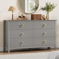 thumbnail image 2 of Kojooin Commo pour Chambre avec 6 Tiroirs, Commode Moderne Extra Grand de 54 Pouces et Meuble Télé pour Salon, 2 of 8