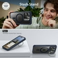 thumbnail image 5 of ESR iPhone 15 Pro Case with Stand MagSafe, Military-Grade Drop Proof with 9H+ Tempered Glass Screen Protector, Dark Blue, 5 of 8