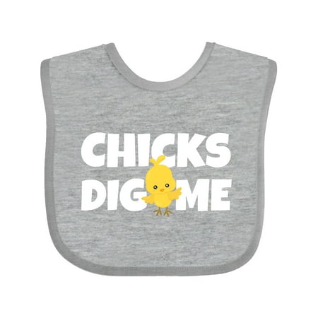 

Inktastic Chicks Dig Me Gift Baby Boy Bib