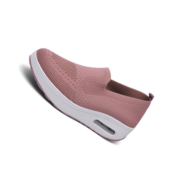 Guardurnaity Mocasines para mujer, zapatos para caminar al aire libre, suela gruesa ligera, zapatos planos ligeros, zapatos casuales ahuecados, Type2 NO2