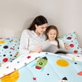 thumbnail image 5 of Homewish Cartoon Rocket Bedding Comforter Set,Galaxy Planet Pattern Twin Comforter Sets,Blue Red Black Bedding Set For Boys Kids,Microfiber Bedroom Decor Reversible,2pcs, 5 of 8