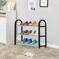 thumbnail image 6 of Aihimol 3-Tier Stainless Steel Freestanding Shoe Rack,Shoe Shelf Storage Organizer Heavy Duty Metal Free Standing Shoe Rack for Entryway Closet Doorway (Black), 6 of 6