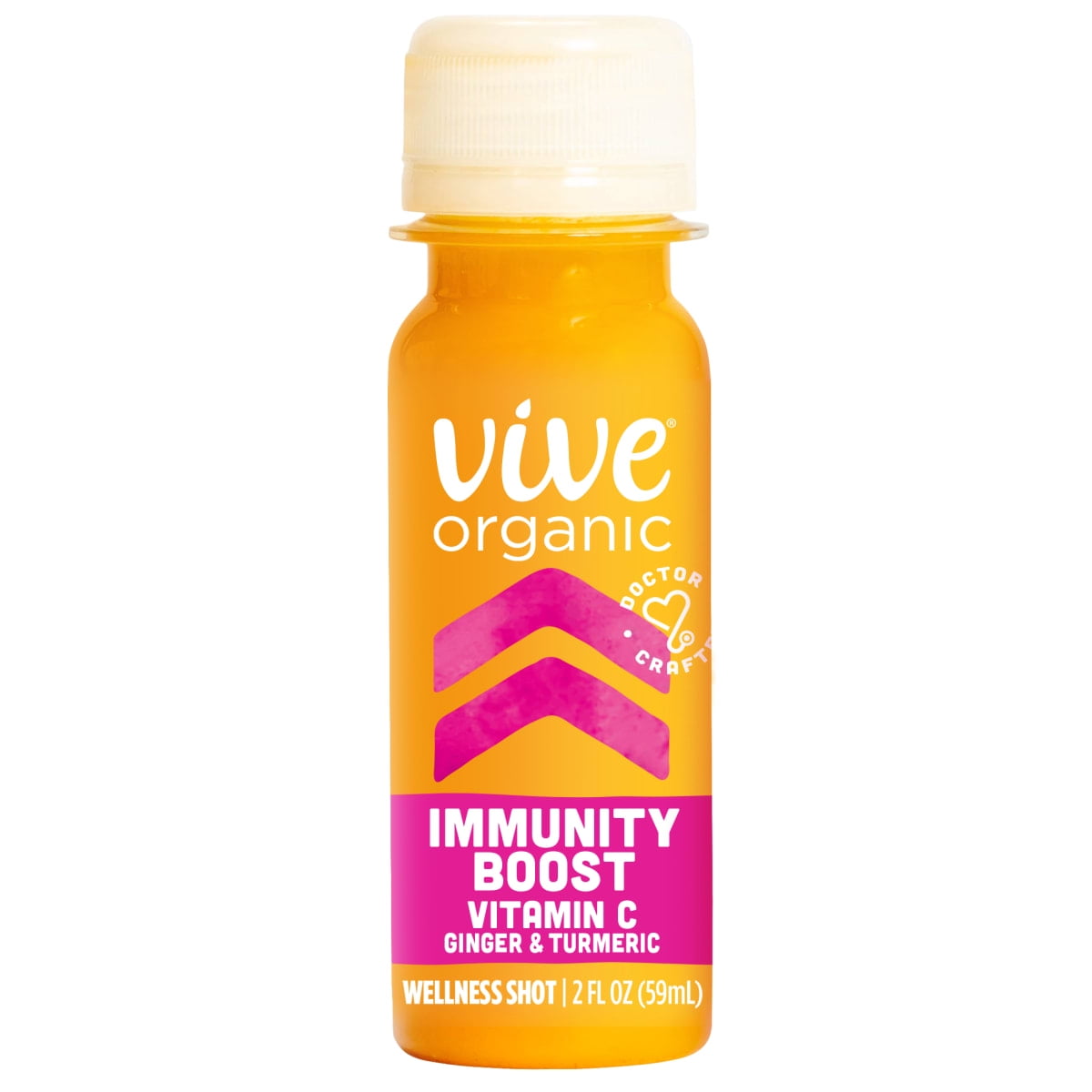 (2 pack) Vive Organic Immunity Boost Shot, Elderberry, Ginger and Turmeric Wellness Shot, 2 fl oz Bottle