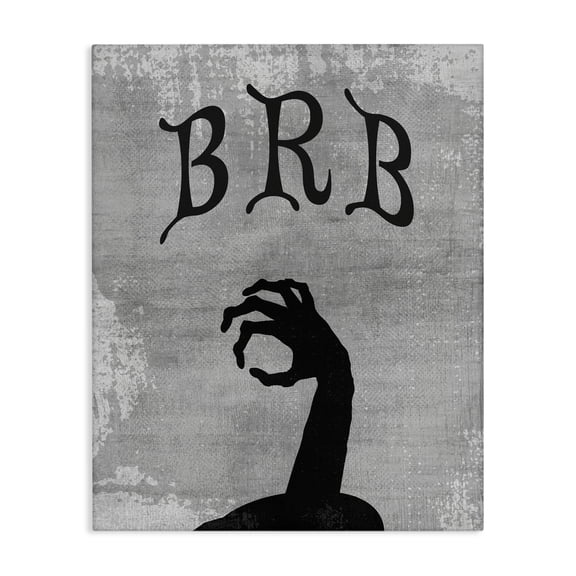 Stupell Industries Bohemian BRB Zombie Graveyard Canvas Art, 16 x 20, by Lil' Rue