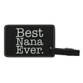 thumbnail image 2 of ThisWear sentimental Luggage Tags for Women Best Nana 2-pack Laser Engraved Leatherette Luggage Tags Black, 2 of 4