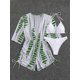 thumbnail image 2 of Traje de baño de 3 piezas para mujer, conjunto de bikini halter con mameluco de tres piezas Gráfico verde CH Gráfico verde CH Xishao ropa, 2 of 2