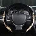 thumbnail image 6 of Leopard Print Steering Wheel Cover, 15 Inch Universal Fit for Most Vehicles, Soft, Durable Grip Cover for Women and Men, Protects Hands from Heat & Cold, 6 of 9