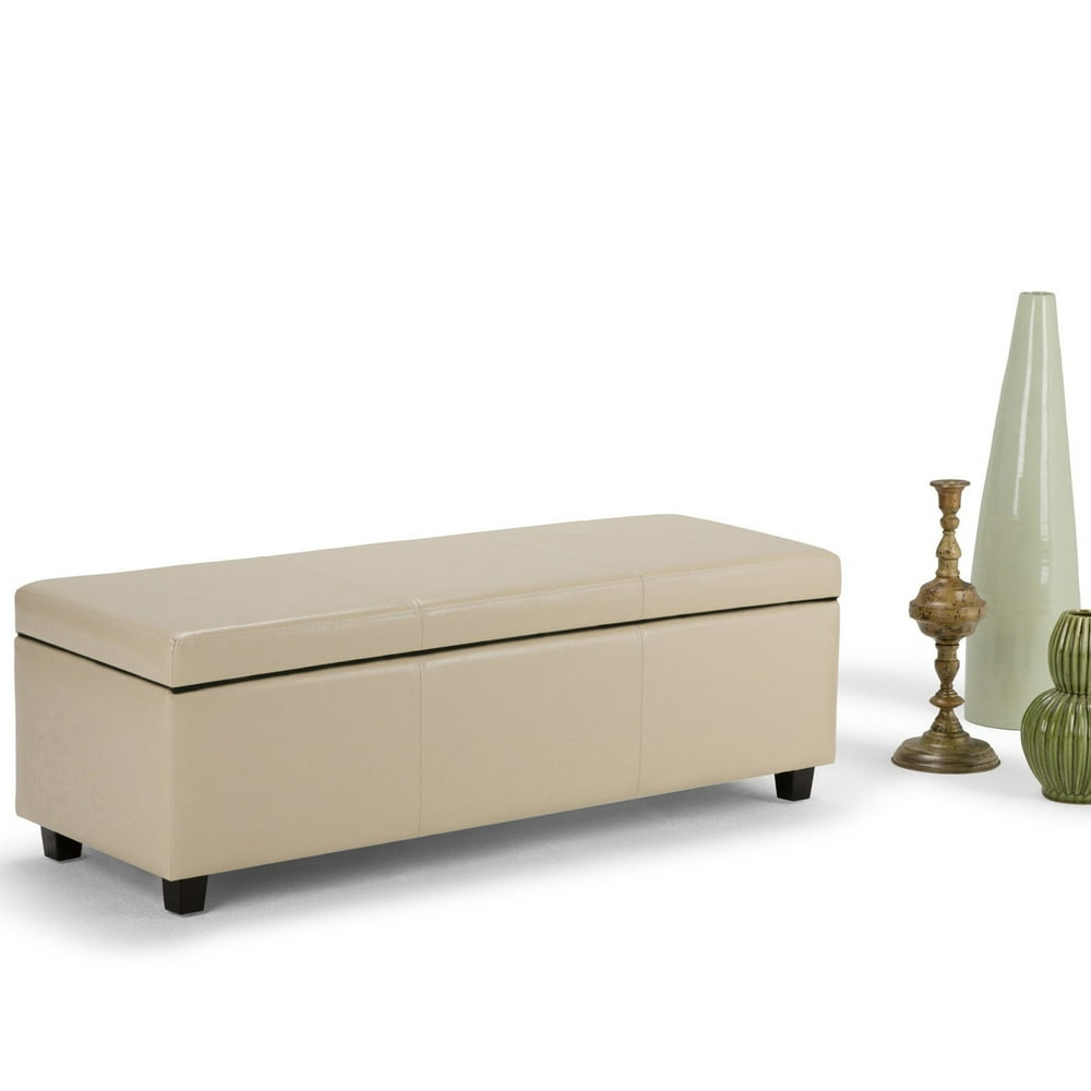 Avalon Large Storage Ottoman Bench Simpli Home Avalon Large Storage Ottoman Bench - Walmart.com - Walmart.com