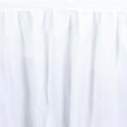 thumbnail image 3 of Efavormart 21ft White Accordion Pleat Polyester Table Skirt for Kitchen Dining Catering Wedding Birthday Party Decorations Events, 3 of 8
