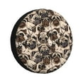 thumbnail image 1 of Fotbe Pug Funda de Llanta de Repuesto con Estampado, Engrosada, Ajuste Universal para Jeep, Remolque, RV, SUV, Camión-17 inch, 1 of 6
