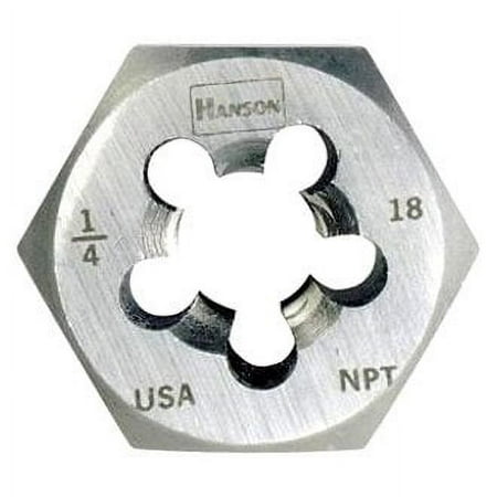 UPC: 0042526074042 | Irwin Tools 7404 Irwin High Carbon Steel Re-Threading Hexagon Taper Pipe Dies – Die 3/8-18NPT Hrt Hanson