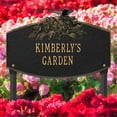 thumbnail image 1 of Butterfly Blossom Garden Personalized Lawn Plaque - Black/Gold, 1 of 2