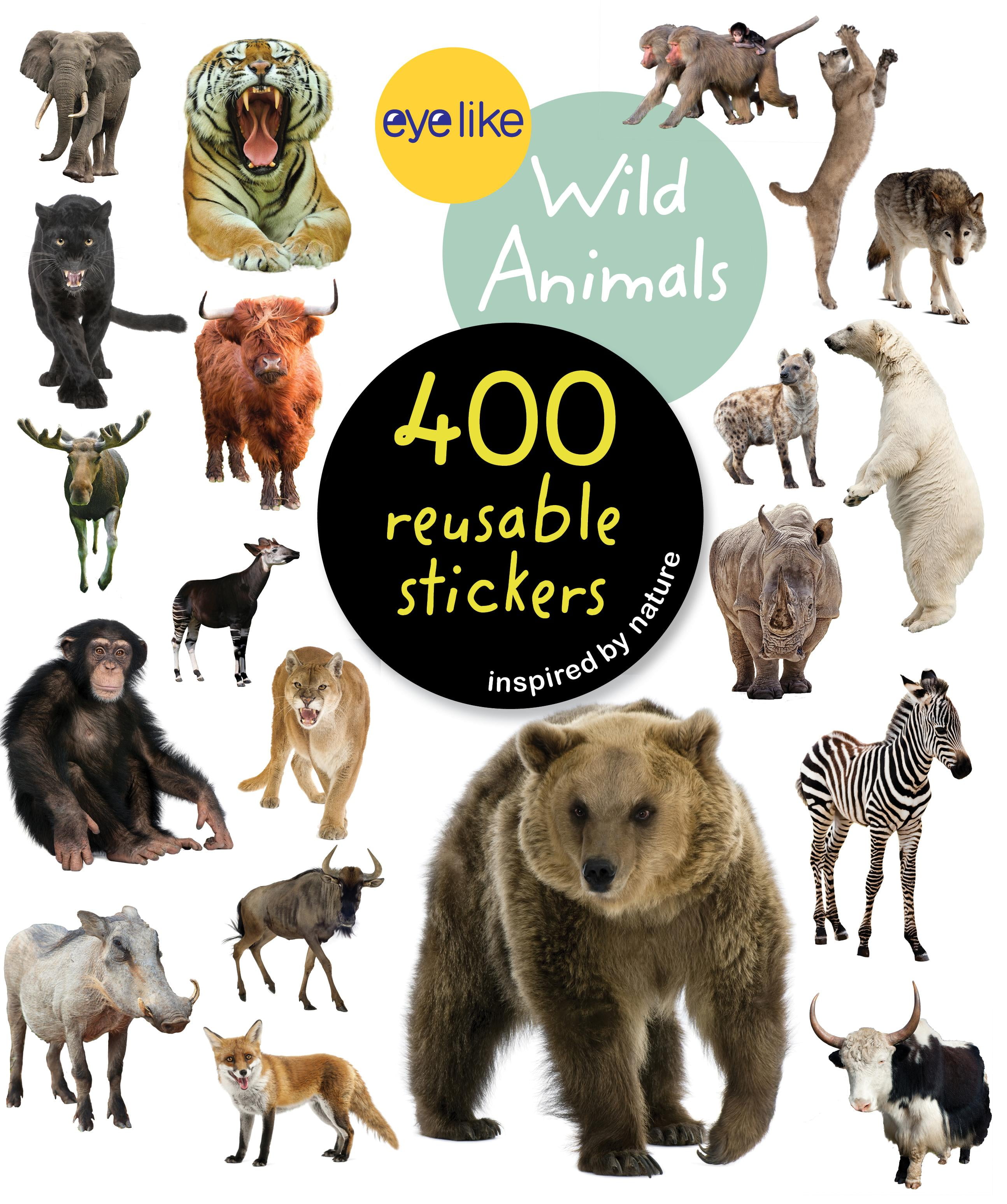 Eyelike Stickers Wild Animals Paperback