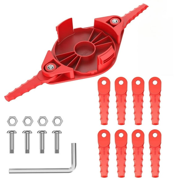 Trimmer Blades Head & CMZST0653 Trimmer Spool Compatible with Craftsman CMCST900 CMESTA900 CMESTE920, CMZST065 Replacement spools.(1 Trimmer Head  10 Plastic Blades  4 Trimmer Spool)