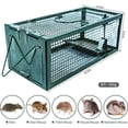 thumbnail image 4 of Jaula trampa para ratas, trampa para ratones grande utilizada para atrapar ratas, ardillas, topos y otros roedores de interior y exterior, 4 of 5