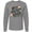 AC-Heather Grey, variant on Inktastic Jesus is the Reason for the Season Christmas Bells and Stars Long Sleeve T-Shirt