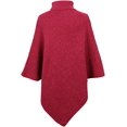 thumbnail image 2 of LinYooLi Poncho Cape en Tricot pour Femmes avec Boutons Latéraux, 2 of 5