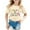 Beige, variant on Toddler Girls Tank Tops Summer 100 Days Of School Breathable Cartoon Print T Shirt Happy 100Th Day Pullover Top Beige Athletic Performance Shirts 3-4T