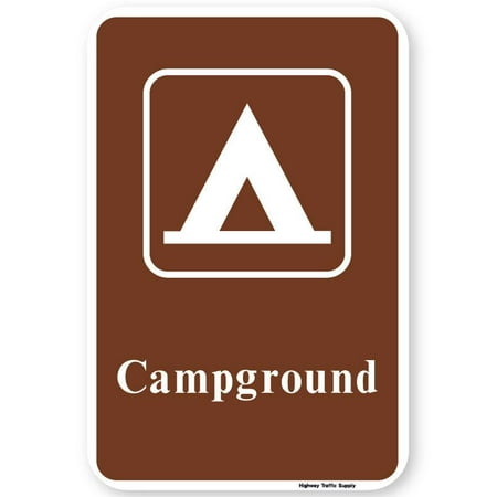 CAMPGROUND SIGN with SYMBOL 12
