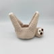 thumbnail image 3 of Colgador de plantas Billuyoard de macramé caqui y blanco diámetro 10CM, 3 of 6