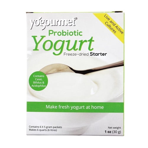 Yogourmet Freeze Dried Yogurt Probiotic Starter Set, 6 Packets