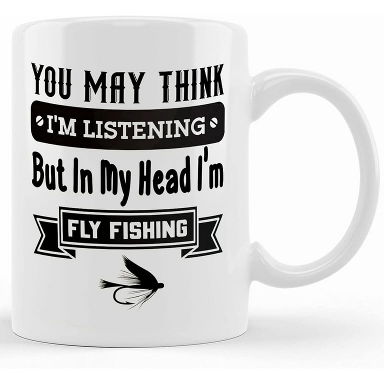 Fishing Gifts For Men _ Funny Fishing Mug _ Tea Coffee Mug Presents For  Fisherman _ Father’s Day Birthday Gifts For Him _ In My Head, Ceramic  Novelty