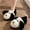 Black, variant on KANG Adorable Puppy Design Girls Slippers Cozy Indoor Footwear With Sole For Winter Warmth And Comfort
