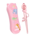thumbnail image 1 of Palillos para niños, palillos de entrenamiento, palillos de aprendizaje para bebés, vajilla de alimentos complementarios para ejercicio para niños, 1 of 5