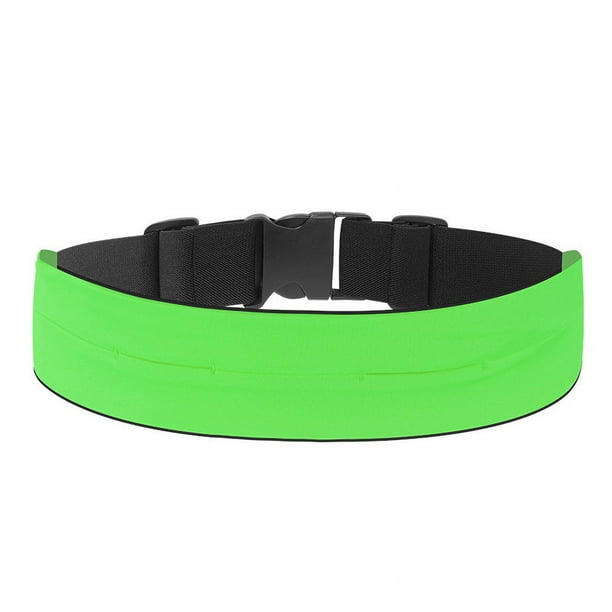 Cinturón para correr maratón, montañismo, velcro, bolsa para teléfono móvil, cremallera invisible, riñonera deportiva multifuncional