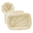 thumbnail image 6 of Hzuaneri Cat Tree, 82.6" Tall Multi‑Level Indoor Cat Tower with Scratching Posts, Condo, Hammock and Pom Poms, Beige, 6 of 12