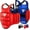 Red/Blue, variant on "RDX TKD Chest Guard MMA Body Protector – Reversible Black/White Rib Shield Armor for Taekwondo, Karate, Kickboxing, Sparring & Martial Arts Training, Lightweight Protective Gear, S/M"