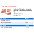 thumbnail image 2 of Intake Manifold Gasket - Compatible with 1998 - 2002 Pontiac Firebird 5.7L V8 1999 2000 2001, 2 of 2