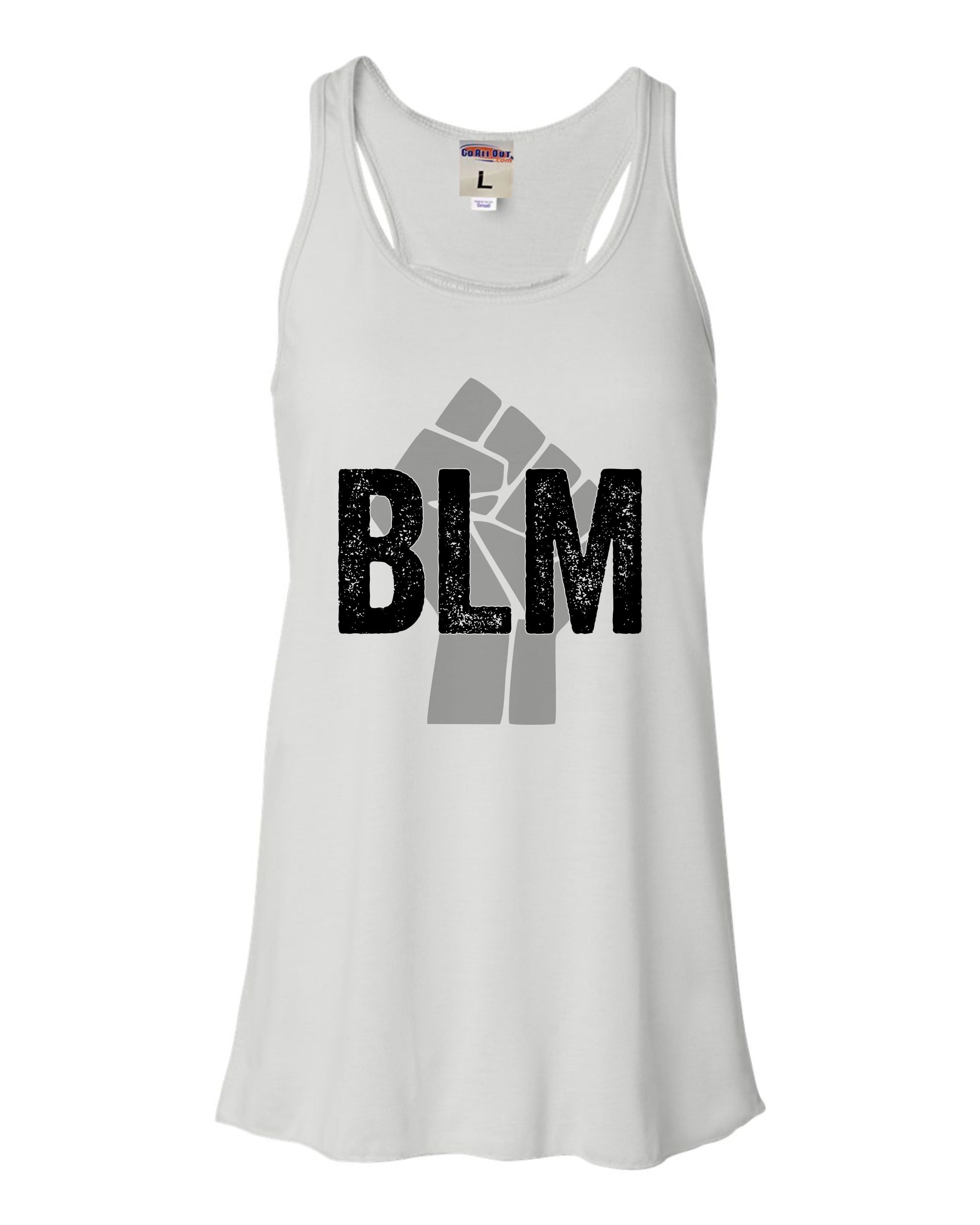 Womens Fist BLM Black Lives Matter Flowy Racerback Tank Top T-Shirt -  Walmart.com