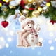 thumbnail image 2 of Snowman Letter Christmas Tree Holiday Decoration Pendant, Festive Ornament for Xmas Decor, Home Holiday Party Gift, Merry Snowman Hanging Decor, 2 of 6