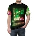 thumbnail image 5 of Love Music To Death Unisex Cut & Sew Tee (AOP), 5 of 7