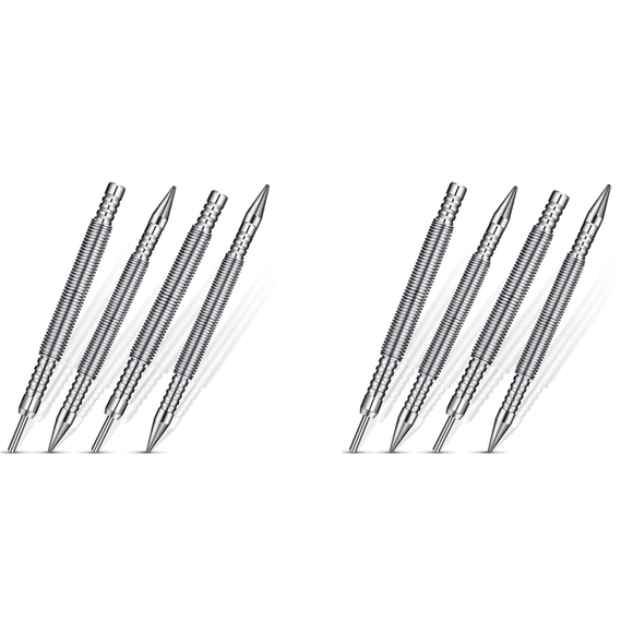 8X Nail Set And Hinge Pin Tool Dual Head Nail Punch Hinge Pin Removal Tool Hammerless Spring Punch Set