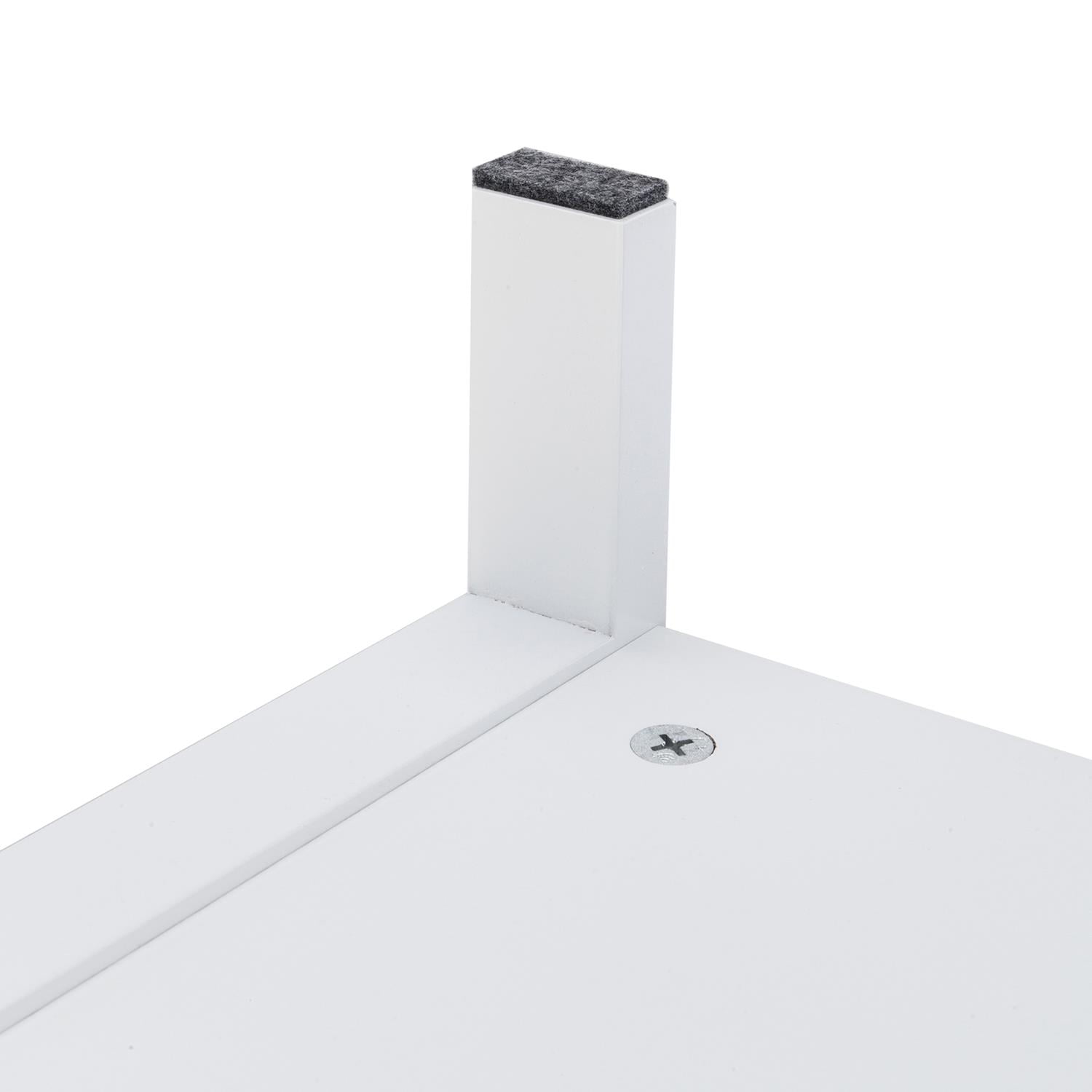 Zimtown White Bedside Nightstand End Sofa Table with Drawer and Shelf for Storage