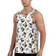 thumbnail image 2 of Yiaed French Bulldog3 Print Mens Compression Shirt Slimming Body Shaper Vest Workout Tank Tops Abs Abdomen Undershirts-Medium, 2 of 7