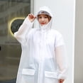 thumbnail image 5 of YeekTok Portable Eva Resuable Raincoat with Pockets Hat Rain Poncho Elastic Cuff Sleeves, 5 of 10