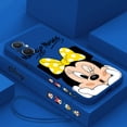 thumbnail image 3 of Disney-funda de Mickey Mouse para OPPO Find X5 X3 X2 Lite Pro Neo A5 A53 A94 4G 5G Liquid Left Rope Soft Cover, 3 of 5