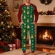 thumbnail image 1 of Pijama navideño para hombre, blusa y pantalones con estampado navideño a cuadros., 1 of 5