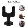 3Pcs Guitar Wall Hooks Plastic Black Universal Mounting Brackets Stands for Ukulele Bass