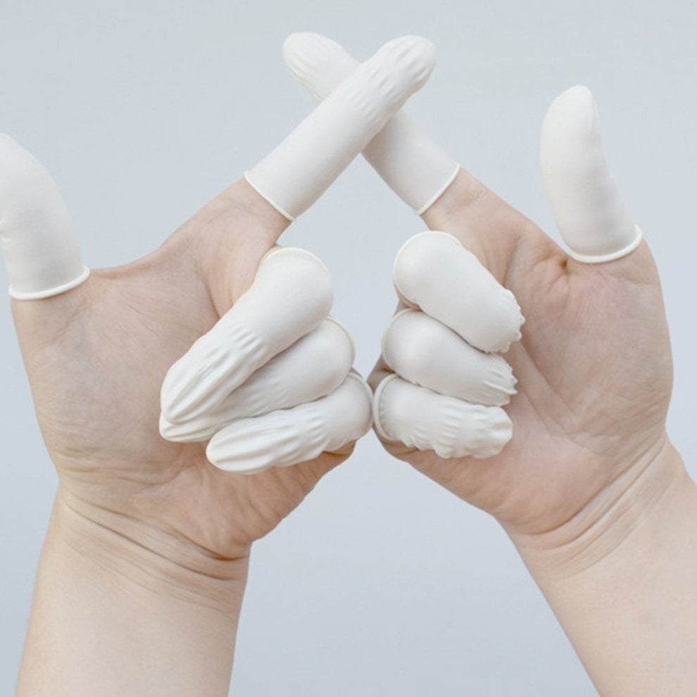 Wearable Thick Latex Finger Cots NonToxic And AntiStatic Flexible