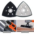 thumbnail image 2 of 4 Pieces Triangle Sander Pad, Triangle Sanding Pad, Sanding Plate Multi-Function Tool, Multi-Function Tool Accessory, for Wood, Metal, Hard Plastic, Sanding, Rust Removal, 2 of 5