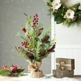 thumbnail image 5 of Glitzhome 20 in. Christmas Floral Table Tree Decor, 5 of 5