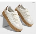 thumbnail image 4 of LUCKY STEP Classic Platform Sneakers Fashion Retro Casual Shoes,Beige,Womens, 4 of 6