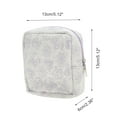 thumbnail image 2 of Unique Bargains 1 Pc Stylish Square Hearts Makeup Bag for Travel Purple Polyester, 2 of 6