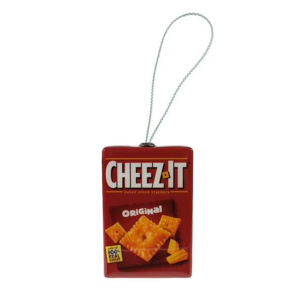 Nabisco, Cheez-It Decoupage Holiday Ornament, 3.5 inches Tall, Plastic, Red, by Ruz